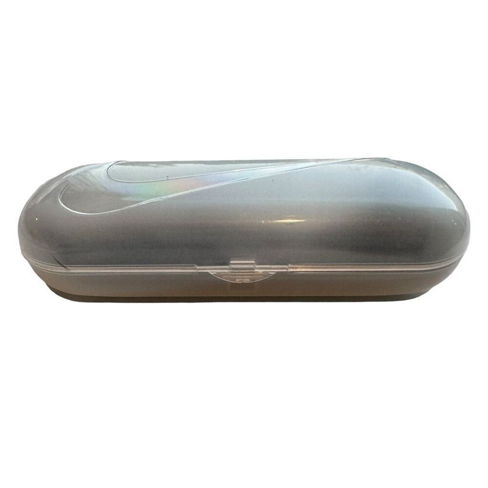Nike Clear Sunglass Case Hard Shell Swoosh Logo Optical Travel Carrier
